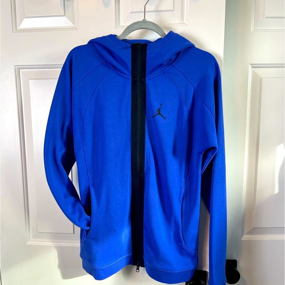 Jordan Dry-Fit Full- zip Hoodie by Nike small Blue